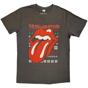 The Rolling Stones Cosmic Christmas Majica s kratkimi rokavi Charcoal Grey S