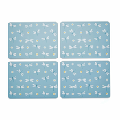 Pogrinjki iz plute in papirja 4 kos 21,5x29 cm English Meadow - Cooksmart ®