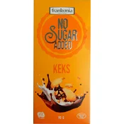 FRANKONIA Cokolada sa keksom, Bez glutena i šecera, 90g