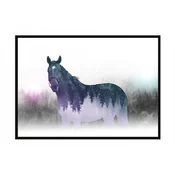 shumee PLAKAT ZA SLIKE V OKVIRJU 43x33 cm Konj P1202