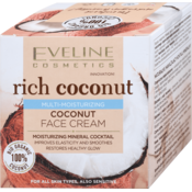 EVELINE COSMETICS Vlažilna krema za obraz Rich Coconut, 50 ml