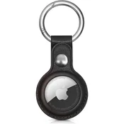 HURTEL Etui iz ekološkega usnja za lokacijski čip Apple AirTag – črno
