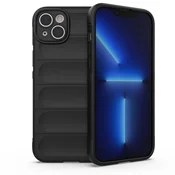 HURTEL Magic Shield Case etui za iPhone 14 Plus fleksibilen oklepni ovitek črn