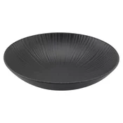Gastro globoki krožnik Vesuvio Black 22 cm, črn (6 kos)