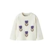 NAME IT Pulover NMFOLGI temno zelena/temno liila/bela