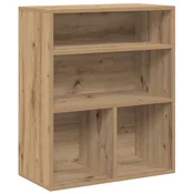Vidaxl Knjižna omara artisan hrast 60x30x71,5 cm inženirski les