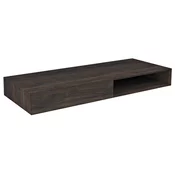 MORIAN umivalnik 120x14x48cm, hrastova črna, levo - Rjava - 120x14x48 cm - Sapho - MORIAN - 24 - HPL laminat/laminat - 1200 - 140 - 480 - 14