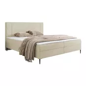 Boxspring krevet Providence 200 (Polo 872) Boxspring, Bracni, Svijetlo smeda, 140x200, Tkanina, Dostupno, 141x208x104cm