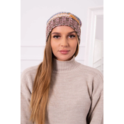 Kesi Cap with fleece Monika K256 mustard+brown