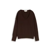TOM TAILOR Pulover temno rjava