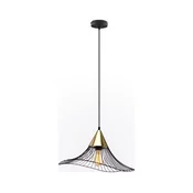 Luster na sajli ALURA 1xE27/60W/230V precnik 50 cm crna