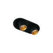 Zambelis Z11207-B - LED ugradna spot svetiljka 2xLED/7W/230V CRI90 crna