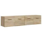 Vidaxl Stenska omarica 2 kosa sonoma hrast 80x35x36,5cm inženirski les