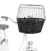 Trixie avtomobilski pas za pse in košara za na kolo po posebni ceni! - košara za na kolo črna D 50 x Š 35 x V 41 cm