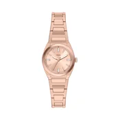 FOSSIL Analogna ura EVERETT rožnato zlata/transparentna/bela