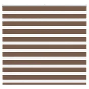 Vidaxl Zebra senčilo rjave 160x150 cm tkanina širina 155,9cm poliester