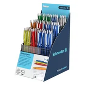 Predstavitveno stojalo Kemični svinčnik Schneider K20 Icy Colours Mix 100 kosov - modro polnilo