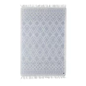 Tom Tailor ROČNO TKANA PREPROGA Colored Macrame four 160/230 cm tkano krem barve, pastelno modra