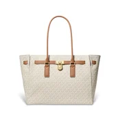 Michael Kors za ženske. 30F5GNXT3B Moderne torba Hamilton Moderne velika z bež logotipom (OSFA), Priložnostno, Usnje