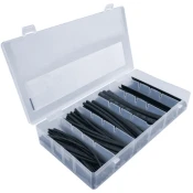 KEDO Termoskrčljive cevke v setu HST-80A, 75 kosov, 4-18mm, črne