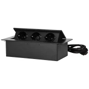 Orno Produžni kabel sa 3 x Schuko uticnice, ugradbena - OR-GM-9033(GS)/B