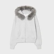 Cropp - Dukserica s kapuljacom - light grey