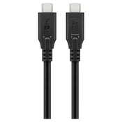 Goobay USB-C na USB-C USB40 2m 100W 40Gbit/s črn napajalni kabel