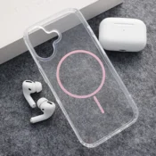 Maska Mag Case Clear Slim za iPhone 17 roze