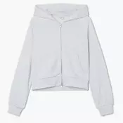 Cropp - Dukserica s kapuljacom i rajsferšlusom - light grey