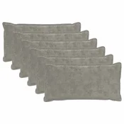 vidaXL Prevleka za blazino 6 kos HOUTEN Svetlo siva 40 x 70 cm