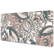 Decormat Podloga za pisalno mizo Roza cvetje 120x60 cm