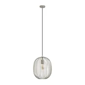 Luster na sajli OVELLA 1xE27/15W/230V O 34 cm sivi