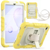 Ohišje za Samsung Galaxy Tab A7 10,4 Stojalo in trak za ramo Rumeno