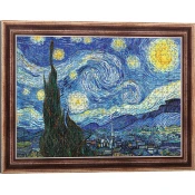 Trefl - Puzzle Umetniški okvir Puzzle Gogh: Zvezdnata noč - 500 kosov