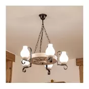 Brilagi - Luster na lancu ROATA 5xE14/40W/230V hrast