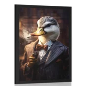 Plakat živalski gangster racman - 30x45 no frame