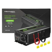 Qoltec Monolith avto pretvornik/razsmernik 2000 W črna