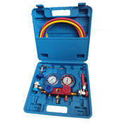 Set za mjerenje tlaka i nepropusnosti klimatizacijskog sustava plavi