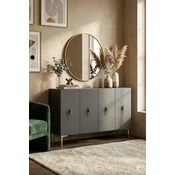 HANAH HOME Komoda Salkim 120 Anthracite Gold