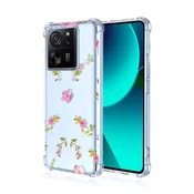 Prozoren ovitek s cvetličnim vzorcem za Xiaomi 13T/13T Pro