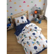 Lessentiel Maison set posteljine SpaceX, 160x220cm, 160x240cm, Teget