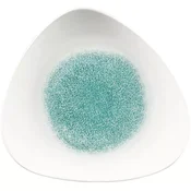 CHURCHILL Raku Jade green plitev krožnik, trikotnik, premer: 311 mm (6 kos)