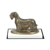 shumee Češki terier, češki terier - kipec psa, figurica na belem podstavku, pokal za pasjo razstavo Art-Dog