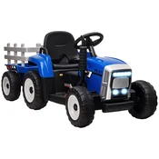 HOMCOM HOMCOM Električni otroški traktor z MP3 funkcijo, 3-6 km/h, moder, (5000238629)