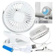 shumee LED sponka za ventilator, stoječi namizni ventilator z belo osvetljenim USB-jem