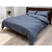 Posteljina Saten pruga Teget boja 200x220cm 100% pamuk
