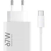 Stenski polnilec Xiaomi 67W 6.2A 1 x USB-A s kablom USB-C bel BHR9465EU