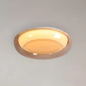 Searchlight LED-stropna svetilka Jude Flush, jantarna, O 40 cm, CCT - Dnevna soba/jedilnica - Kovina