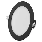 LED vgradna svetilka NEXXO, okrogla, čierne, 12W, CCT