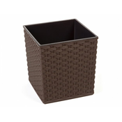 eoshop Pokrov za cvetlični lonec RATAN JUKA plastike 25x25x26cm